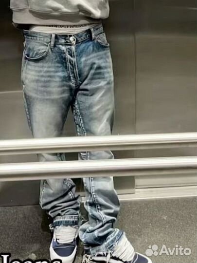 Джинсы zara клеш flared