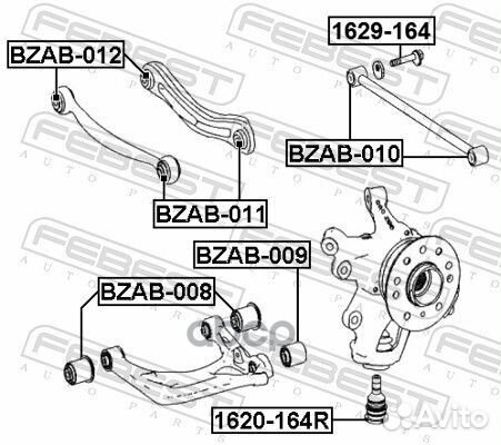 Болт с эксцентриком mercedes benz ML-class 164