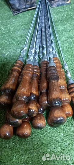 Шампура с деревянной ручкой