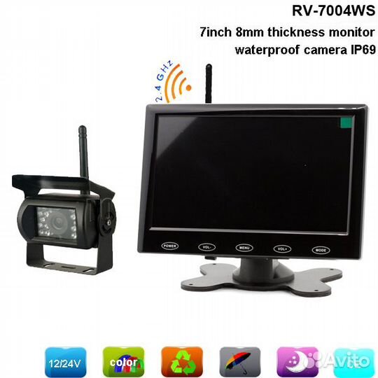 Беспроводной комплект монитор с 2мя камерами