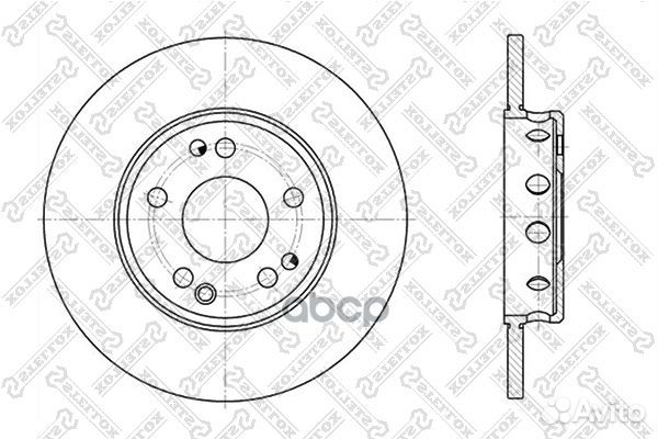 6020-3309-SX диск тормозной передний MB W124 2