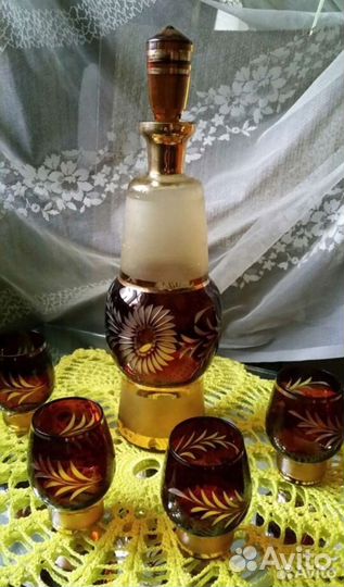 Графин с рюмками Богемия