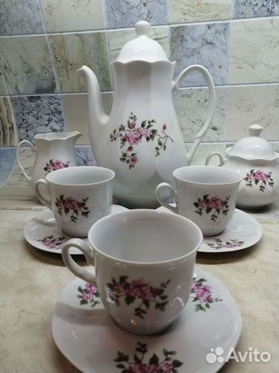 Винтажный кофейный сервиз