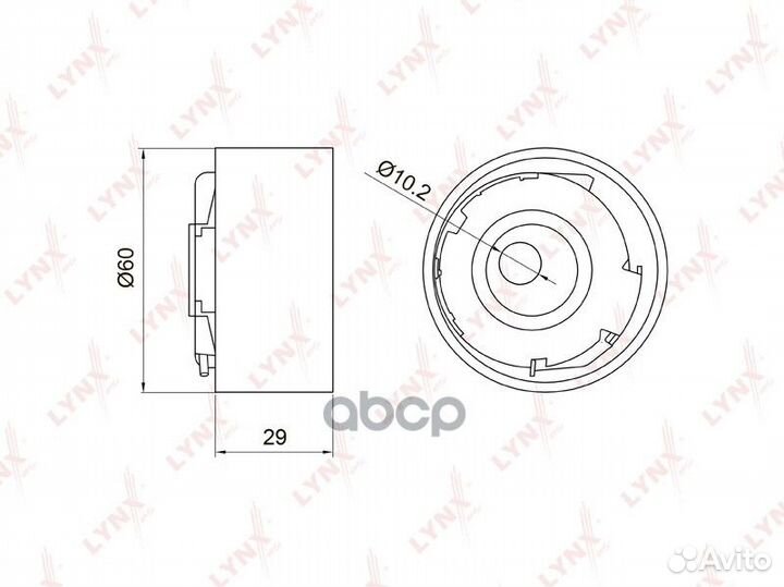 Ролик натяжной ремня грм PB1029 lynxauto