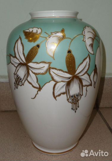 Ваза большая 27 см фарфор Schaubach Kunst Германия