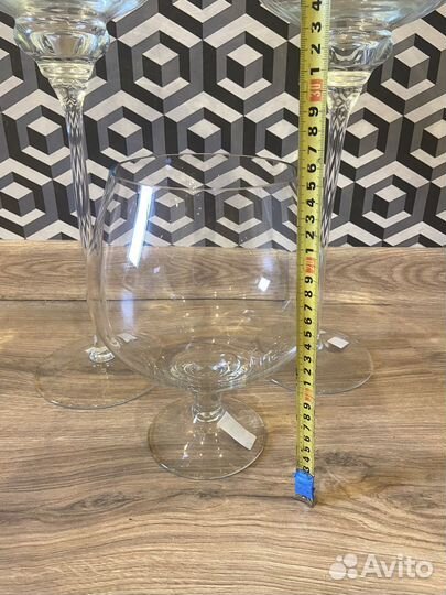 Большие гигантские декоративные бокалы