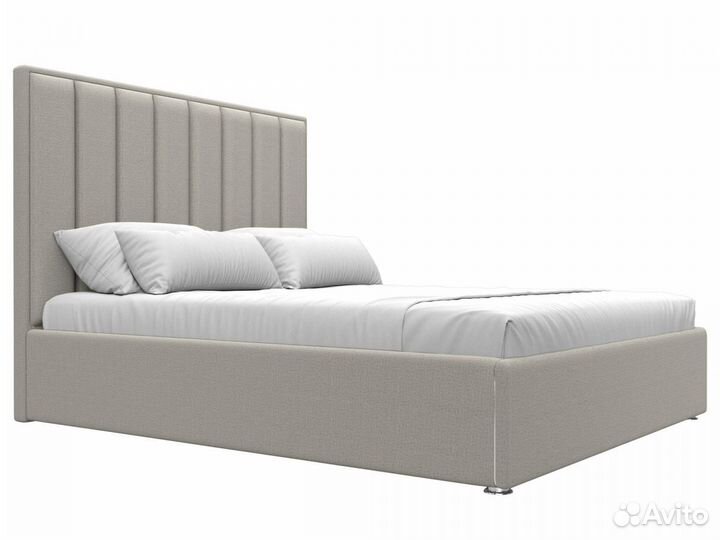 Кровать интерьерная Афродита 160, рогожка, амур бежевый