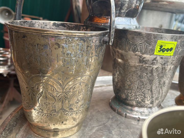 Ведерки для льда/кружки латунь литые