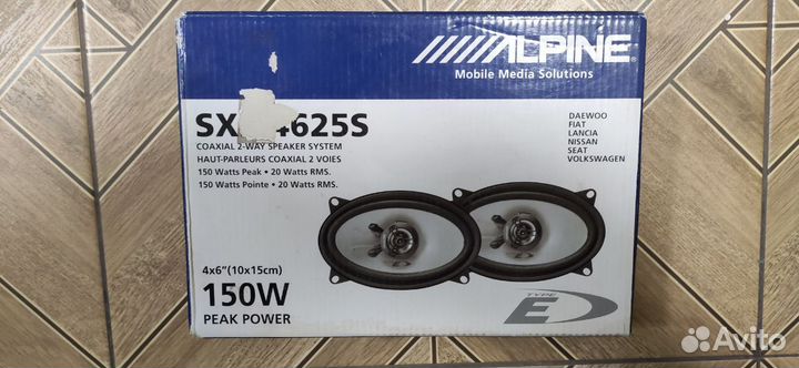 Автомобильные колонки alpine SXE-4625S