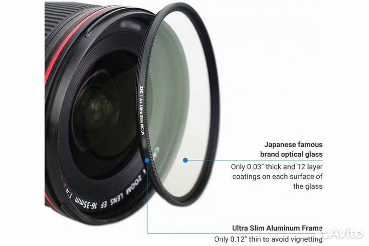 Светофильтр JJC F-MC UV 95mm Ultra-Slim