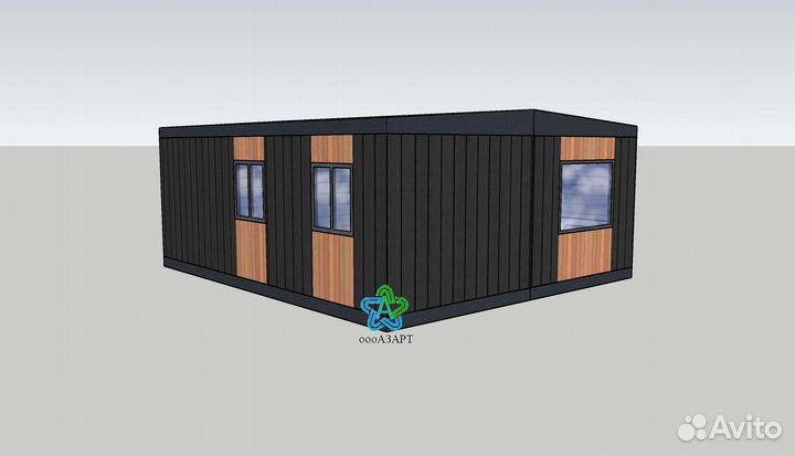 Дом для глемпинга. Жилой модуль