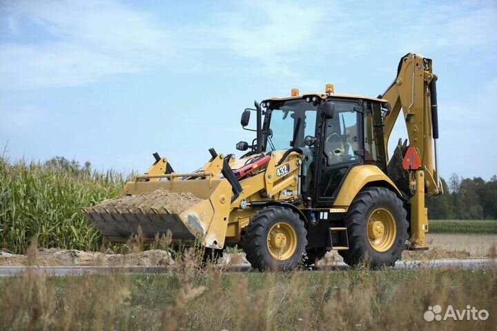 Экскаватор погрузчик caterpillar