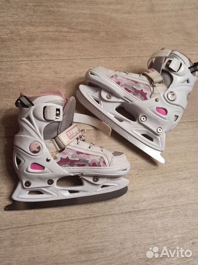 Коньки фигурные детские раздвижные 33-36