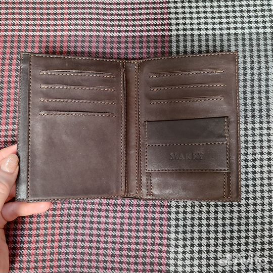 Обложка из кожи для паспорта/визиток/мелочи/купюр