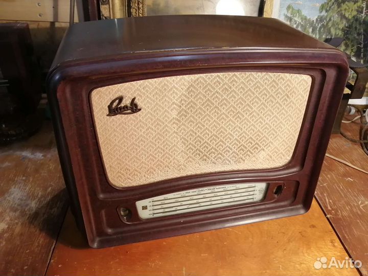 Радиоприемник ламповый Рига 6 СССР 1952 г
