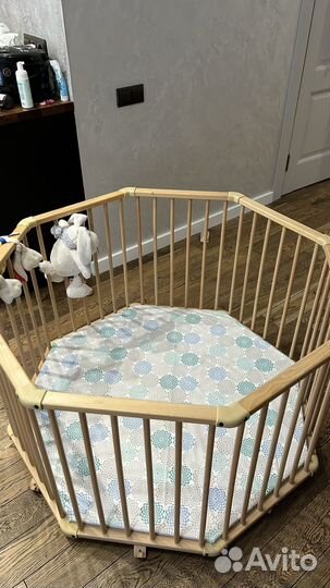 Детский деревянный манеж