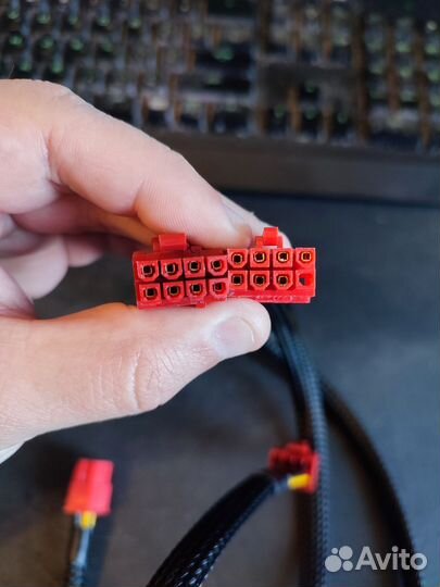 Кабель питания 8 pin - 6+2 pin (папа - папа)