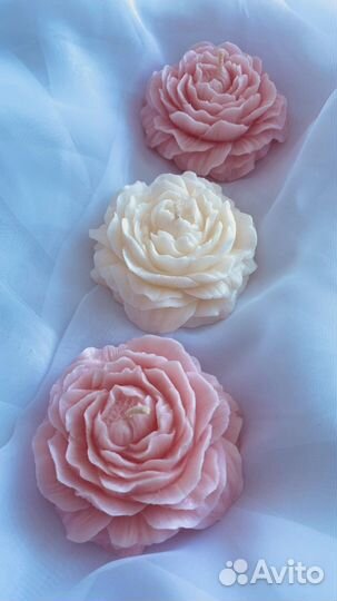 Свечи ручной работы из кокосового воска