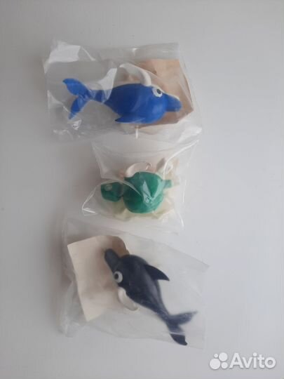 Игрушка СССР заводная плавающая. Дельфин черепаха