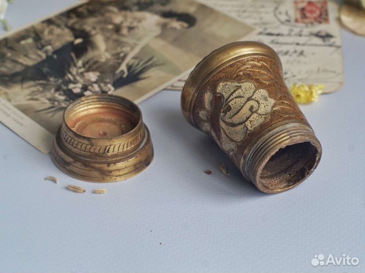 Набор для специй винтаж латунь