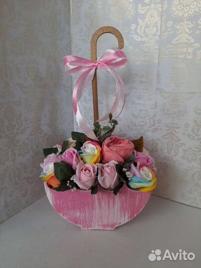 Розы из мыла