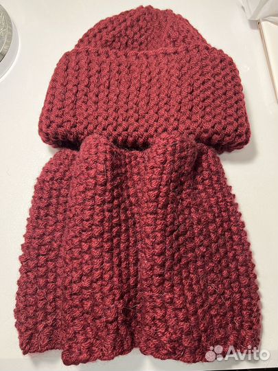 Комплект шапка и снуд женский