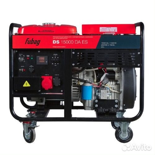 Электростанция дизельная с воздушным охлаждением fubag DS 15000 DA ES с возможностью авт, открытая 6
