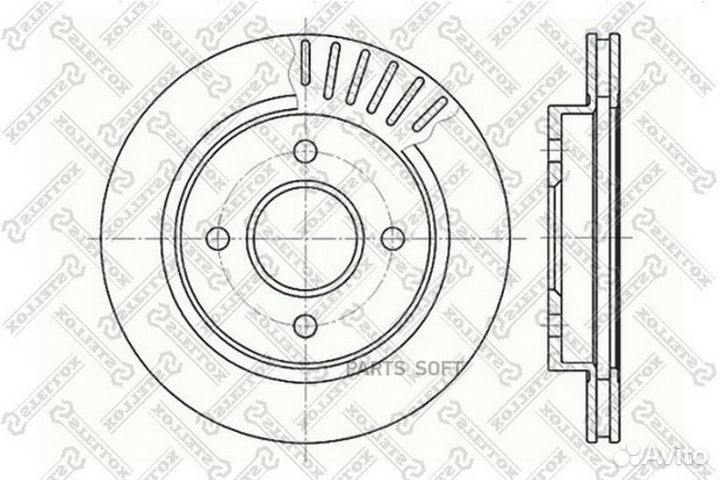 Stellox 60202535VSX 6020-2535V-SX диск тормозной з