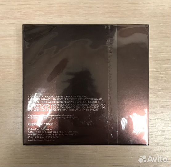 Новая туалетная вода Calvin Klein Euphoria Men