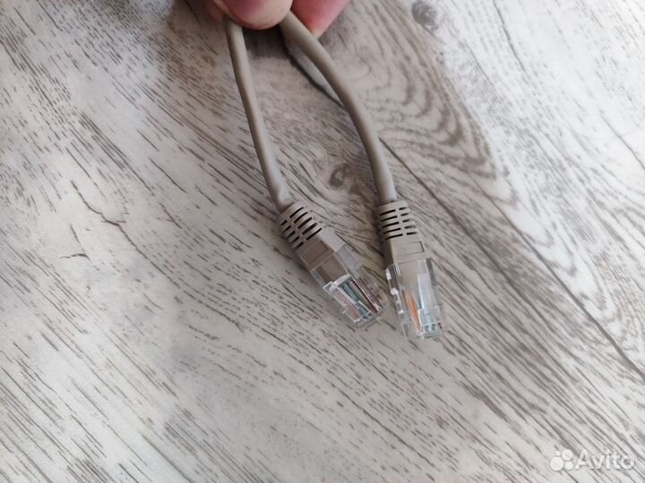 2 патч-корда, интернет кабель 1 метр