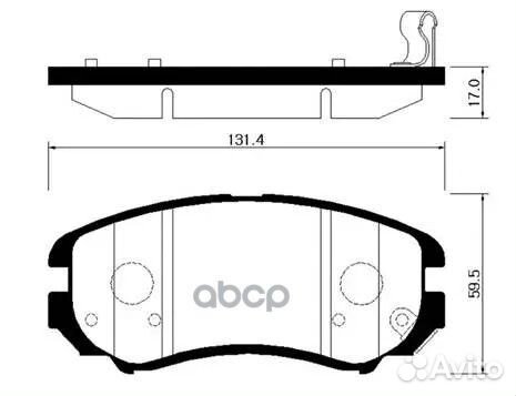 Колодки тормозные дисковые HP0037 HSB