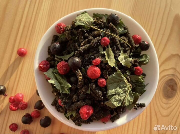 Иван чай и смородина 0,5кг, ягоды и листья, экочай