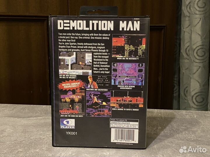 Demolition Man Sega картридж биг бокс