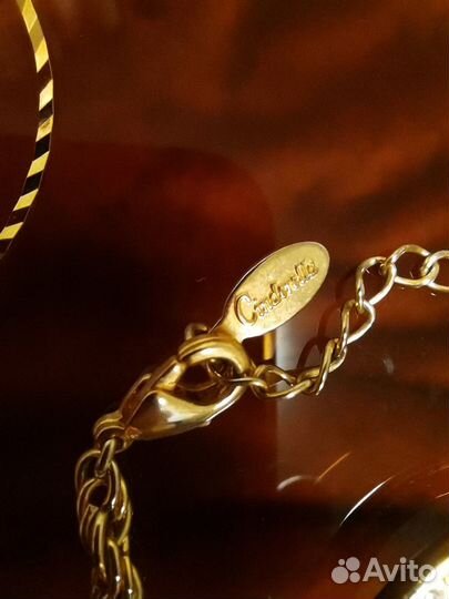 Украшение под золото комплект колье браслет и серь