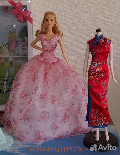 Кукла Барби платье аутфит голова