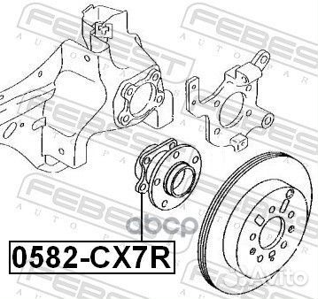 Ступица mazda 3 BK 03- зад. 0582CX7R Febest