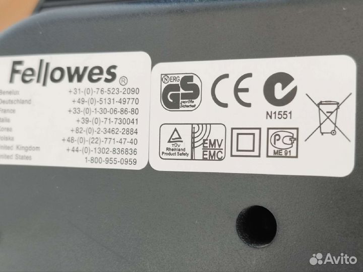Шредер для бумаги Fellowes p40 Ростест