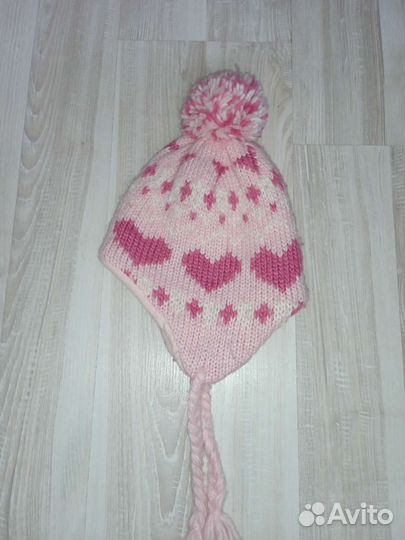 Шапка зимняя для девочки 44 46