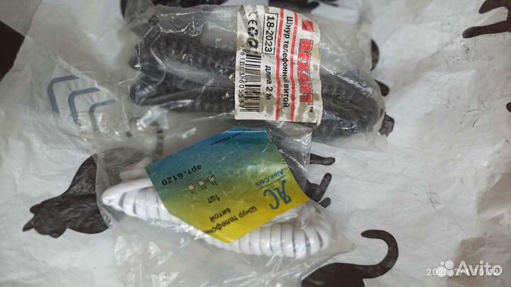 Шнур телефон витой