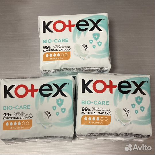 Прокладки Kotex Bio-care нормал