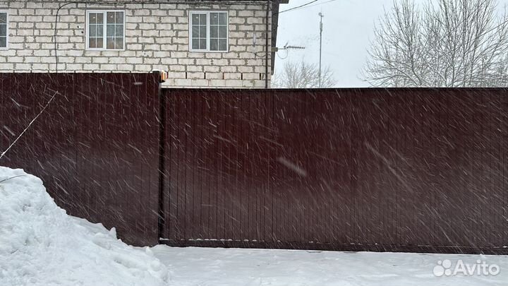 Откатные ворота под ключ с доставкой и установкой