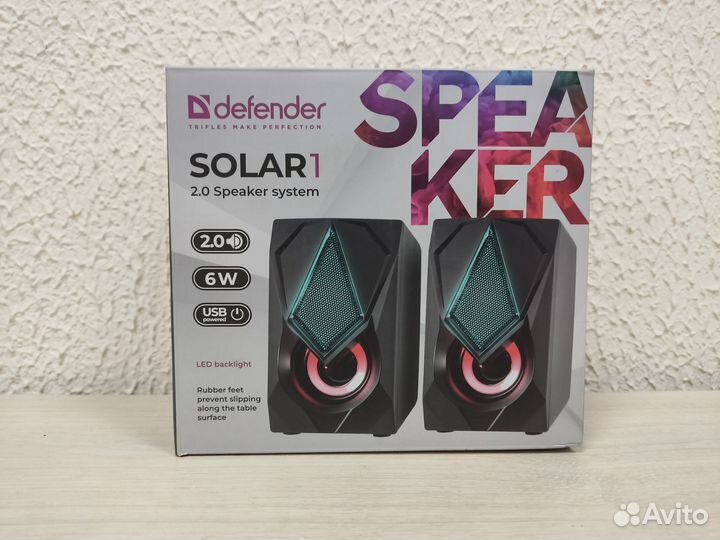 Акустическая система Defender Solar 1 (2.0)