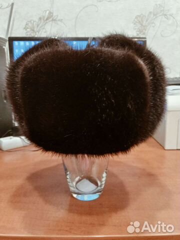 Норковая шапка мужская ушанка