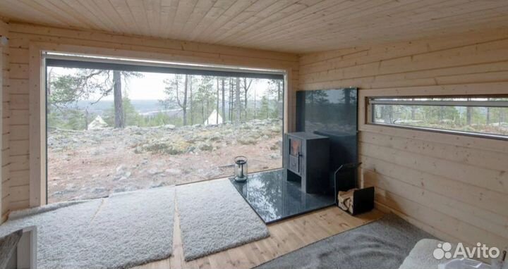 Баня дом из профилирован бруса (производитель) 22м