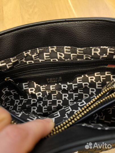 Рюкзак кожаный Ferre collezioni