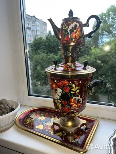 Самовар электрический расписной