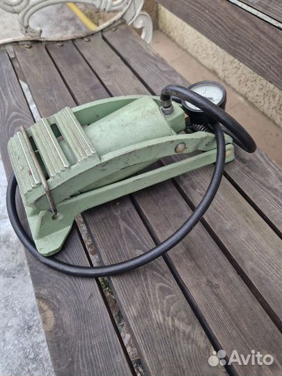 Насос ножной из СССР алюминиевый