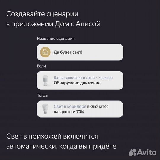 Датчик движения и освещения, Яндекс, Zigbee