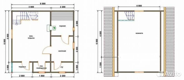 Сруб бани по ключ