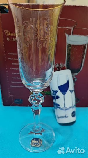 Бокалы для шампанского Bohemia Кристина